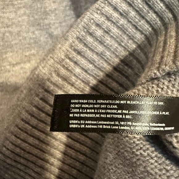 Anthropologie oversized pullover sweater vest in classic gray - One Size - New - Picture 6 of 9